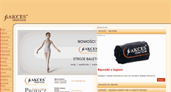 Desktop Screenshot of akcesdance.pl