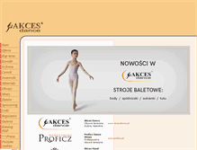 Tablet Screenshot of akcesdance.pl